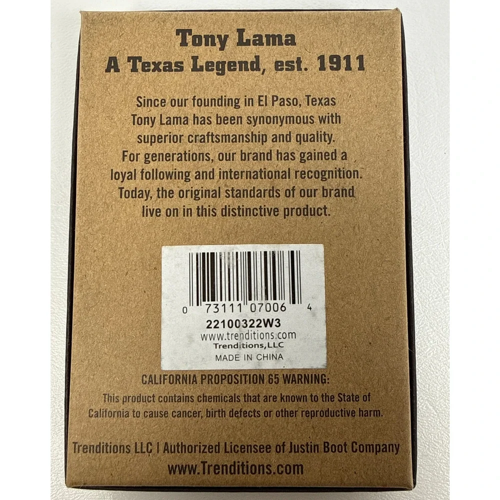 Tony Lama Trifold Wallet Mens Genuine Ostrich Leather RFID Tan Brown Western